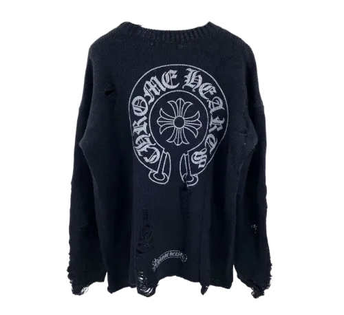 CHROME HEARTS RIPPED SWEATER