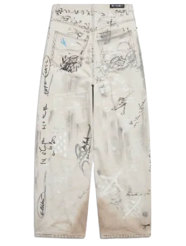 BALENCIAGA GRAFFITI JEANS