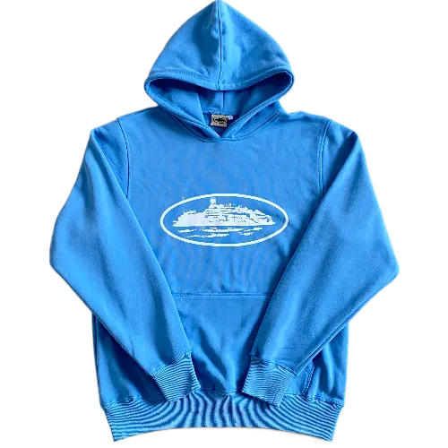 corteiz hoodie baby Blue