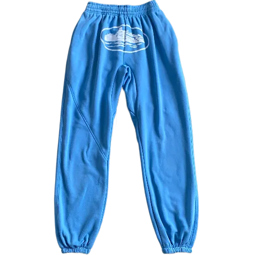 corteiz pants baby Blue