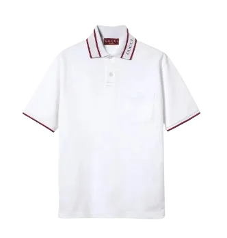 Gucci White Red Polo