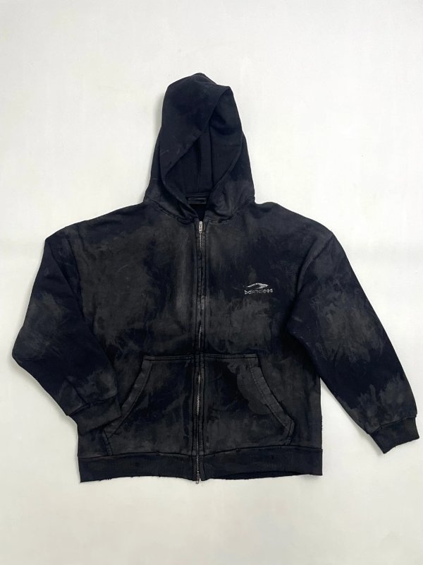 Balenciaga Muddy Zip Up Hoodie