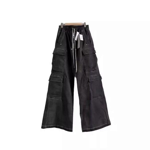 Rick Owens Edfu Cargo Denim Cargo (black)